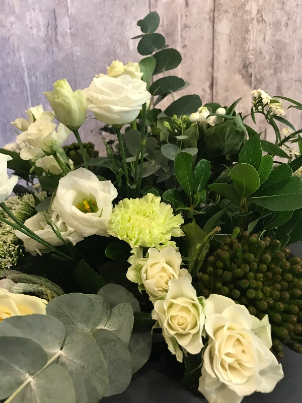 Boho White Textures Handtied