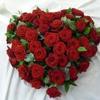 Red rose heart