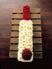 Cricket bat with rose ball