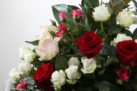 Lizzies mixed Rose Bundle 13 stems
