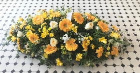 Luxury Casket Spray in Yellows