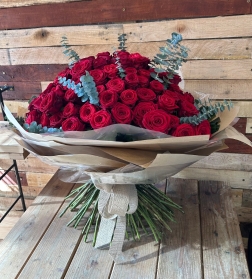 50 Red Rose Bundle